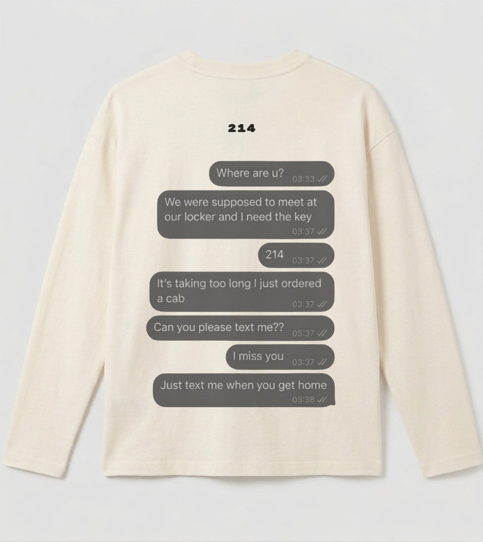 0104214 TEXT ME WHEN YOUR'E HOME